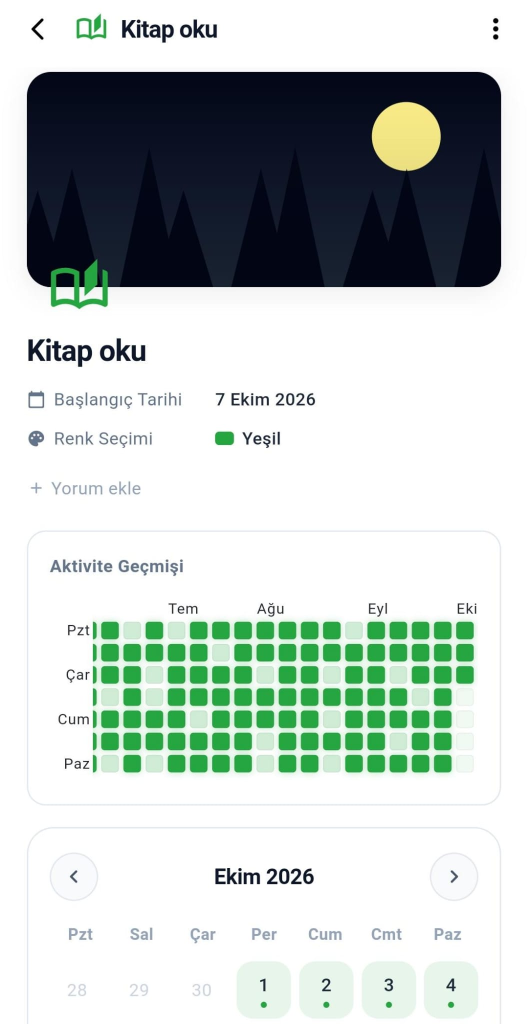HabitLogs Alışkanlık Detayı